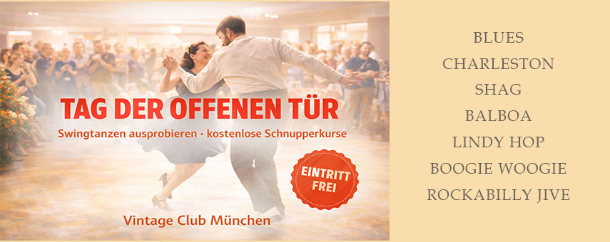 Tag der offenen Tür im Vintage Club – Swing Tanzen lernen!